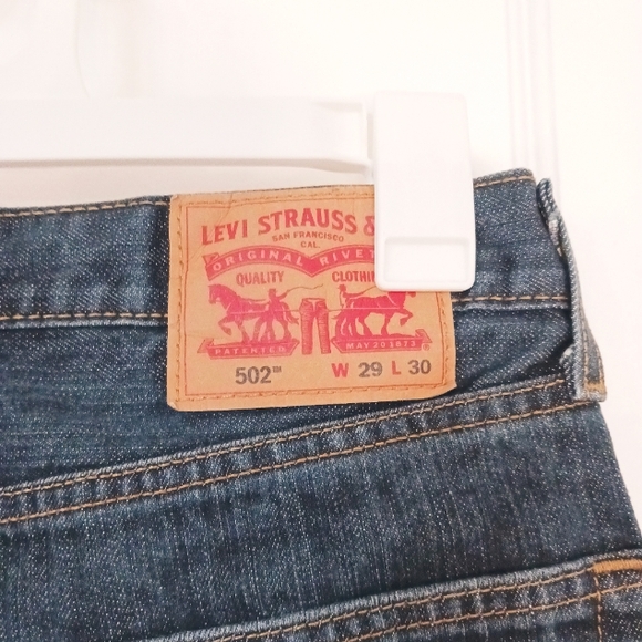 Levi's Straight Fit Jeans SZ 29x30 EUC - Picture 4 of 5